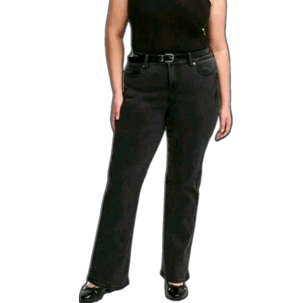 NWT Torrid Bombshell Straight Premium Stretch Jeans In Black Size 24 Regular